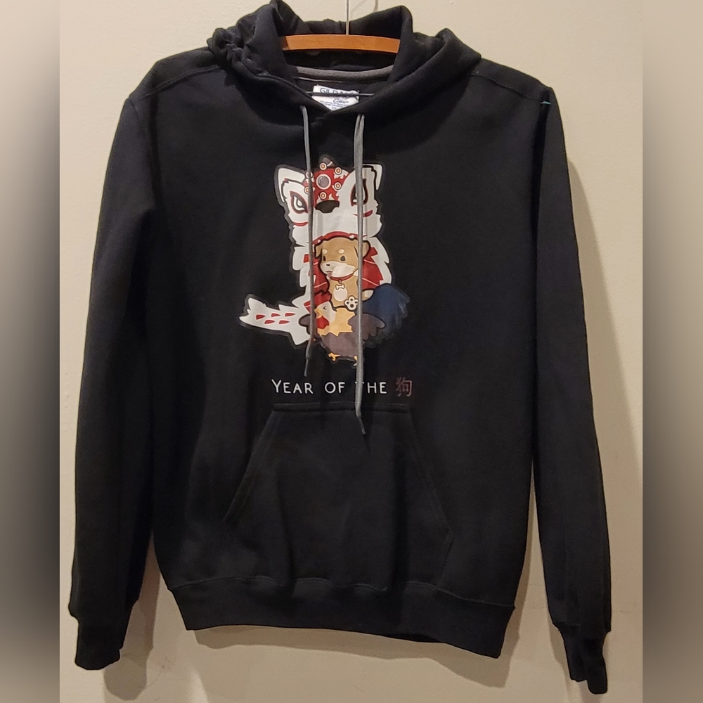 Ognyc -  Black design details Hoodie "year of the"  Adult Size Small